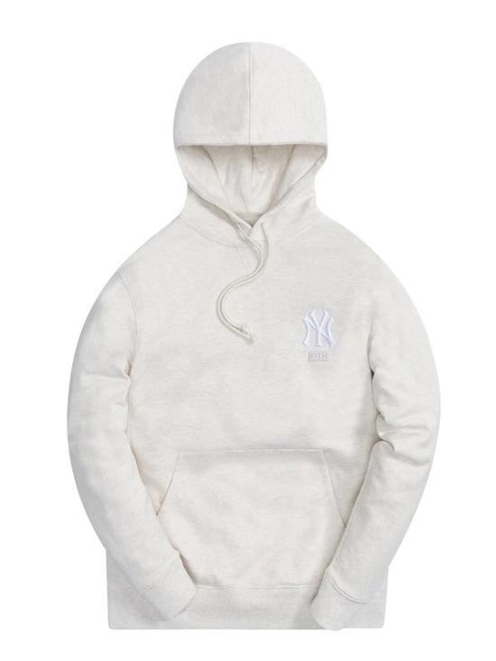 Kith Other - Kith For The New York Yankees‎ Williams III Hoodie 'Heather Oatmeal' Sz M